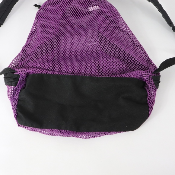 90s TranSport See Through Mesh Bag Backpack Purple - Picture 8 of 8